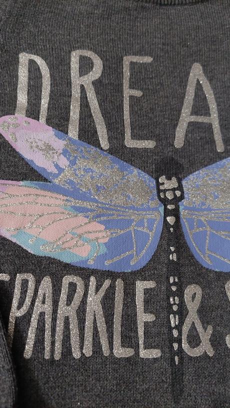 Tenký pulover s trblietkami, h&m,116