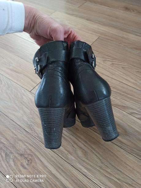 Kožené topánky mierne oteplene, 39