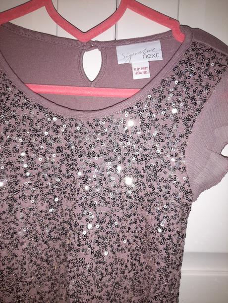 Flitríkové šaty next, top stav, next,122