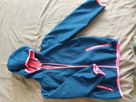 Softshelka riflovomodra s ružovým lemovanim, kiki&koko,122