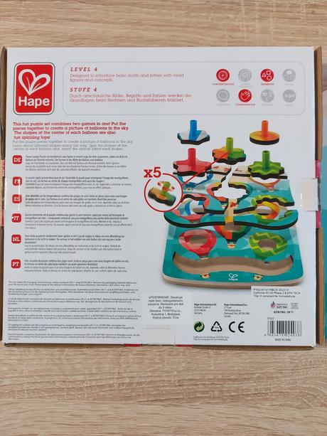 Hape - puzzle s vĺčikmi "balóny" - 36m+, 
