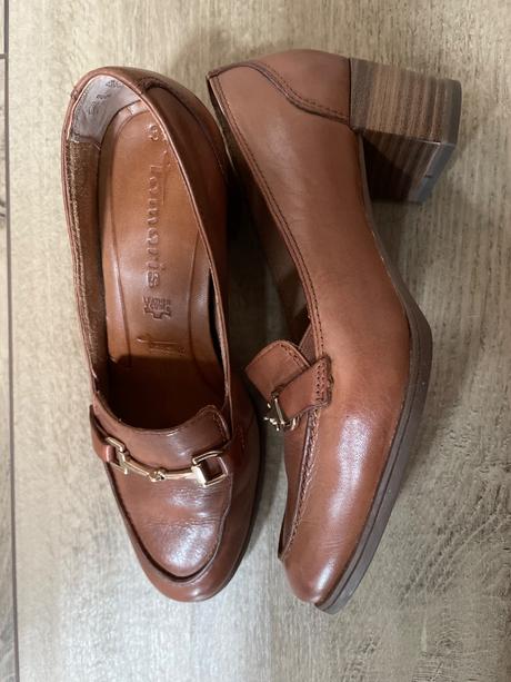 Elegantné kožené topánky tamaris, tamaris,37