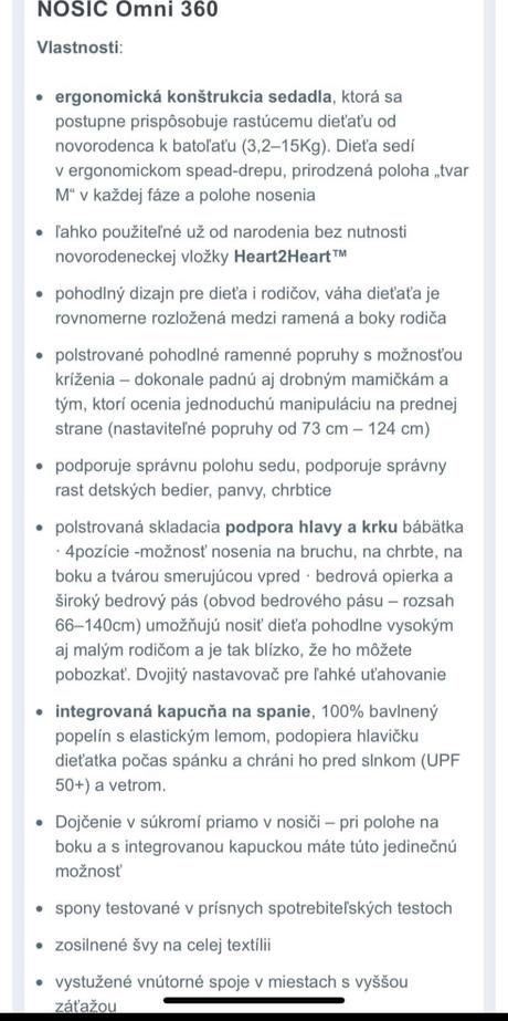 Ergonomicky nosic 4 polohy, ergo baby