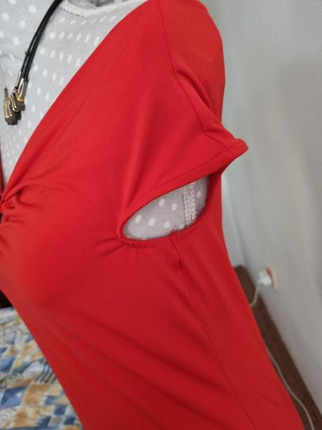 Červený elastický top mohito m, mohito,m