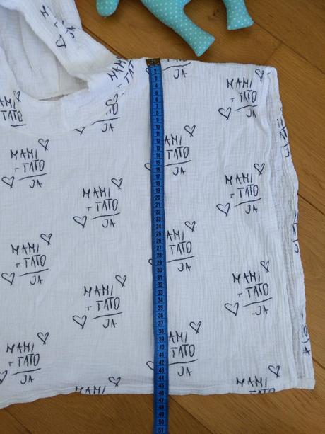 Handmade plážové pončo, 80
