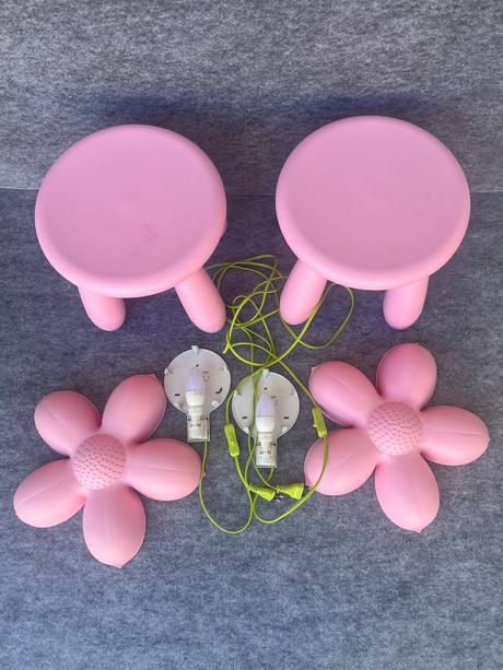 Lampy a stoličky ikea, 