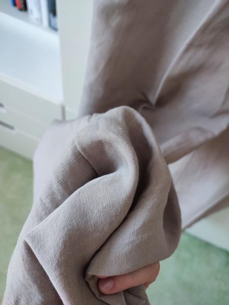 Široké ľanové nohavice 38/40, h&m,38