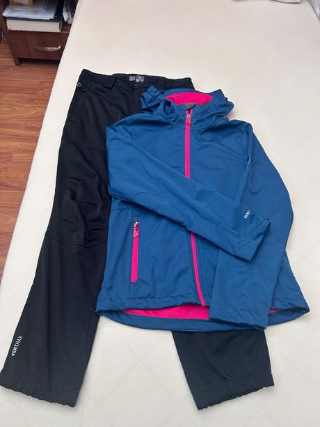 Turistická bunda a nohavice- softshell, mc kinley,152