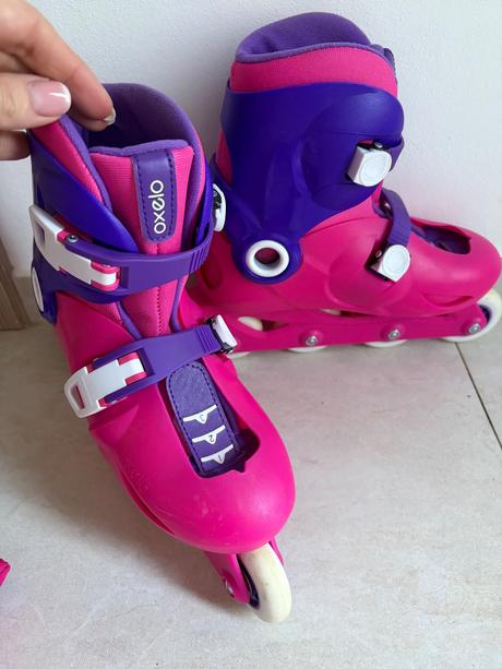 Set korčule oxelo play 3 (32-34) + kompletné chrán, 32