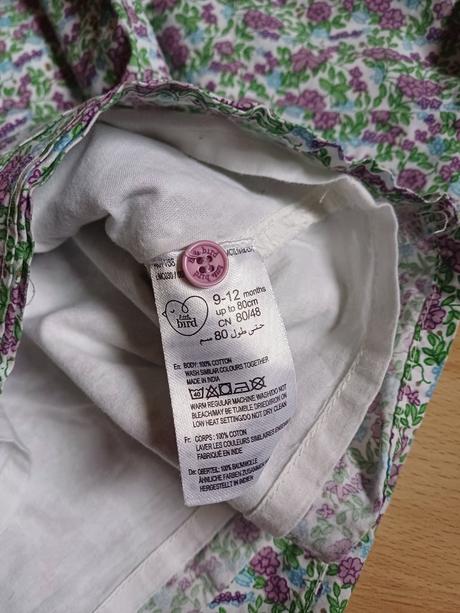 2x šaty dlhý rukáv v.80 / 9-12 mesiacov, mothercare,80