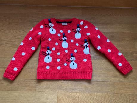 Extra teplý vianočný sveter next, 128