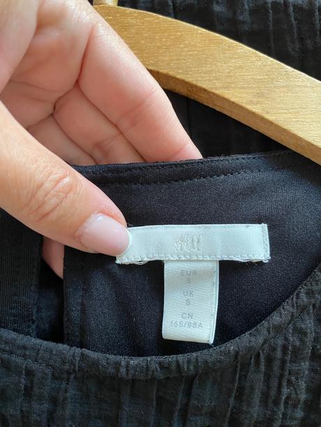 Cierne panelove saty h&m, h&m,s