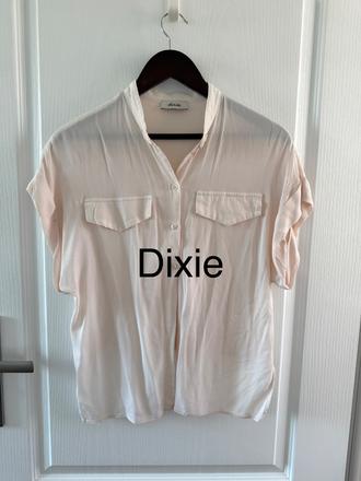 Svetloružová košeľa so stojačikom dixie veľ. s, s