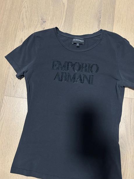 Emporio armani tričko it38 / 34 čierne, armani,34