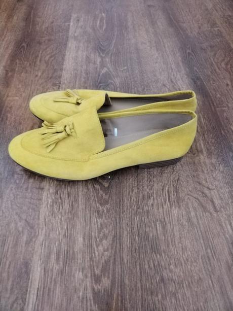 Žlté mokasíny, h&m,40