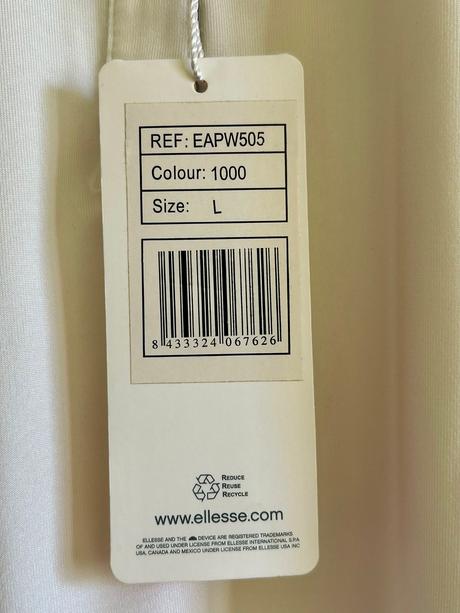 Biele tričko s golierom zn.ellesse č.l, l