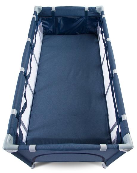 Caretero cestovná postieľka basic plus navy, šírka (cm): 60,dĺžka (cm): 120