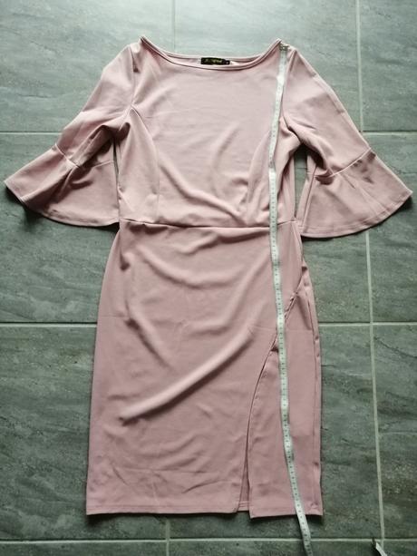 Pružné ružové šaty v38, 38