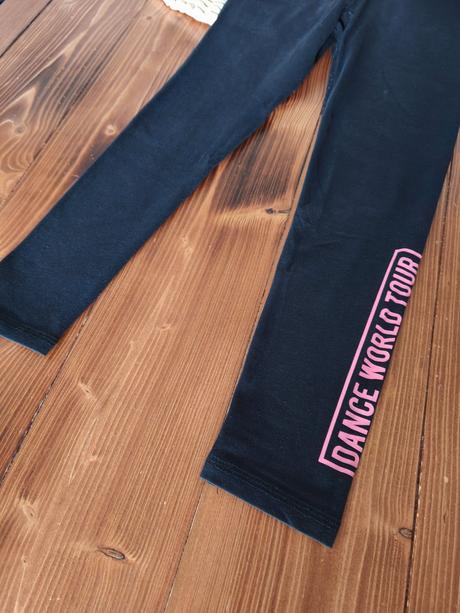 Leginy sportove cierne 116-122, decathlon,116