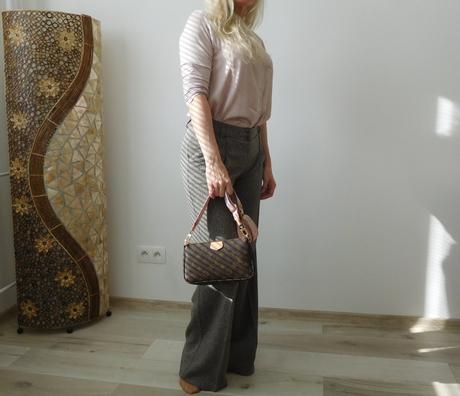 Nohavice pružné zrnitá látka 34, orsay,34