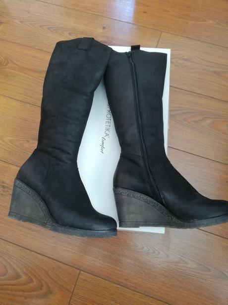 Zimne kozene cizmy s ovcou vlnou 2x obute., protetika,39