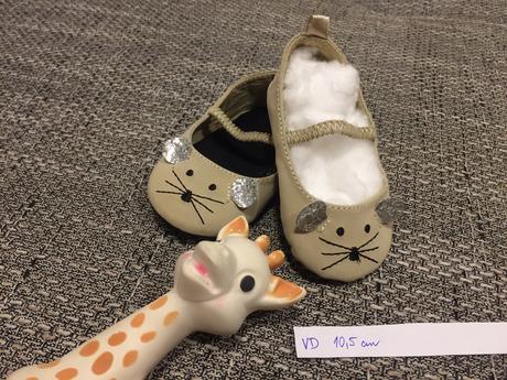 Capacky, béžové capačky myška vd 10,5cm, <17