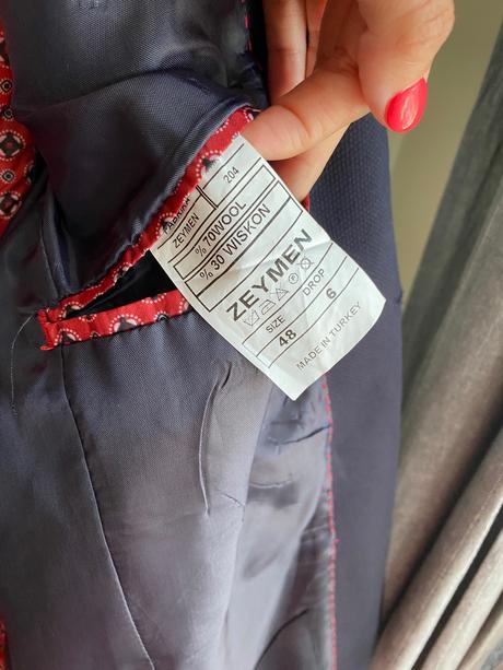 Panske tmavomodre sako, 48