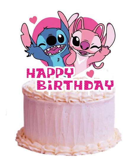 Tortový zápich lilo a stitch - skladom, tz-231,