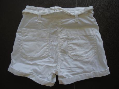 Biele letné šortky s opaskom vel.34, bershka,xs