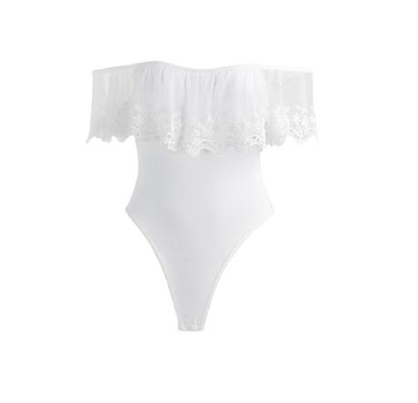 Biele body s cipkou vel s/m, m / s