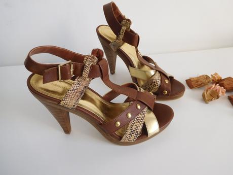 H&m-sandálky ecco koža-38v,, h&m,38