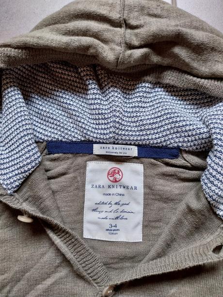 Zara knitwear sveter s kapucňou, zara,104