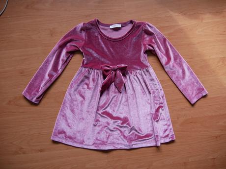 Zamatové elegantné šaty zara, zara,104