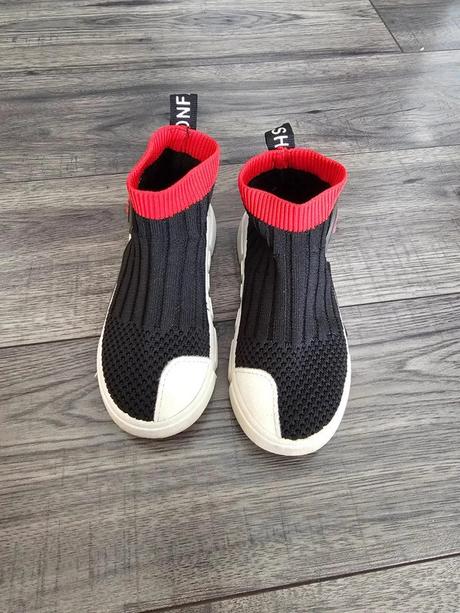 Ponožkové tenisky čierne, 29