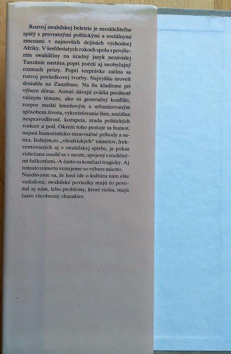 Swahilské poviedky, slovenský spisovateľ,