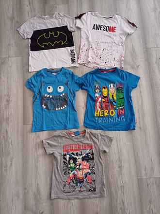 Mix tričká a mikinky, 122–134