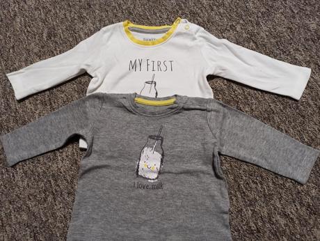 2ks tričko mliecko, lupilu,68