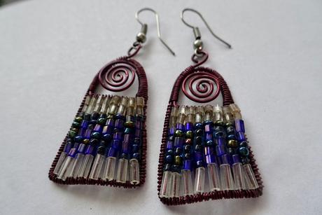 Náušnice fialové, 