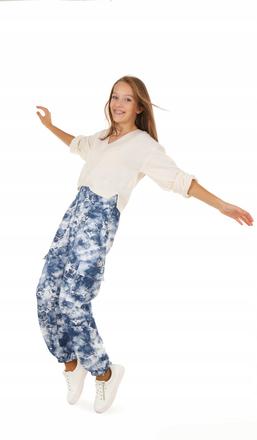 Dievčenské cargo nohavice jogger, 116 - 164