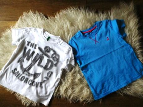 2 ks kvalitné trička benetton na 5-6 rokov, benetton,116