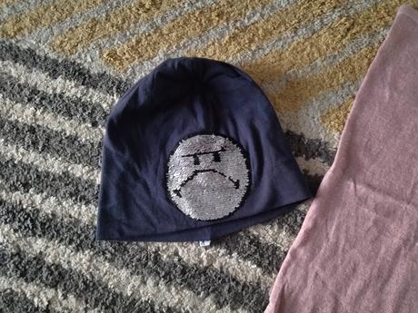 Čiapka smajlík a nákrčník 116/128, 116