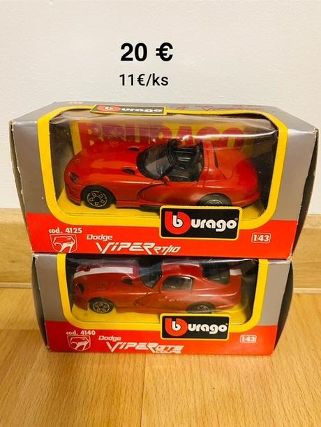 Bburago zberateľské autá,