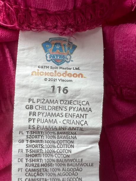 Pyžamo letné pre dievča nickedeon, nickelodeon,116