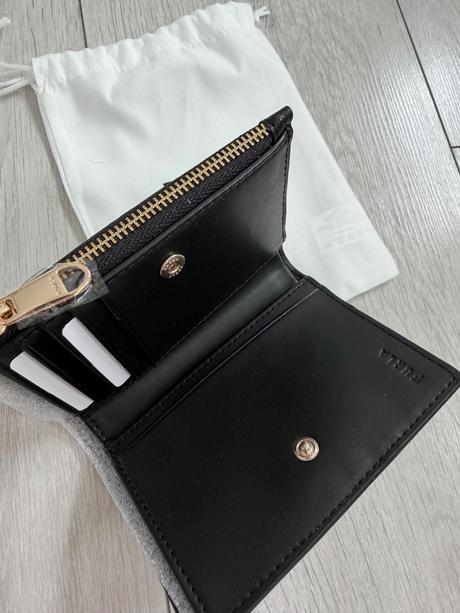 Furla peňaženka malá čierna / zlatá, originál, furla