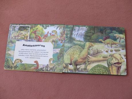 Knižka puzzle s dinosaurami - dinosaury,