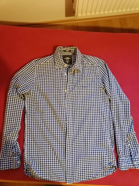 Bilo modré karo pánska kosela, h&m,s