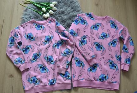Mikiny 2ks s potlačou postavičky stitch 158 a 164, disney,158