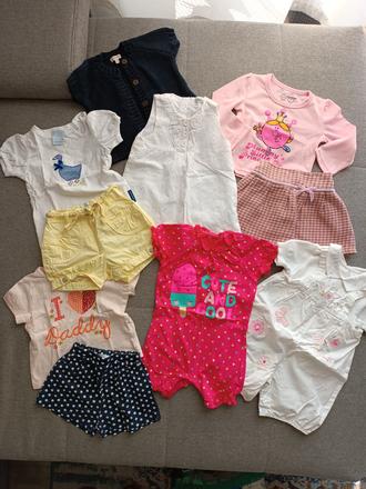 Balík pre dievčatko 6-9 mesiacov 18eur/10ks, 68–80