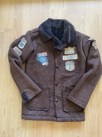 Frajersky kabátik- kožúštek pre mkadého fešáka, 152