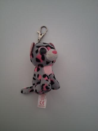 Kľúčenka prívesok plyšák tiger leopard mačka, 